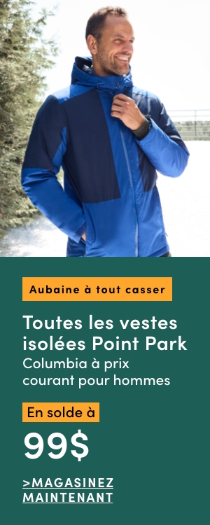 Aubaine à Tout Casser Vestes isolées Point Park pour hommes et Suttle Mountain pour femmes Columbia en solde à 99$